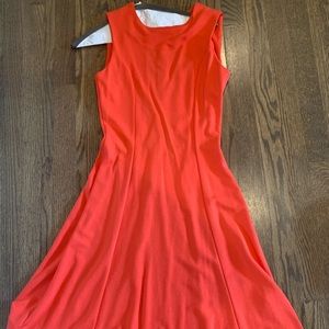 Red party dress